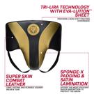 RDX L1 Mark Pro MMA Training Groin Guard -gold